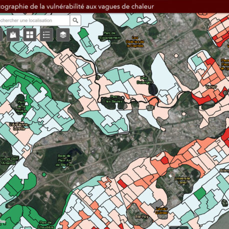 Plateforme infonuagique dans l’élaboration d’un atlas interactif de la vulnérabilité de la population québécoise aux aléas climatiques
